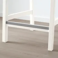 Scaun de bar Ikea Ekedalen Textil / Masiv / White photo 2
