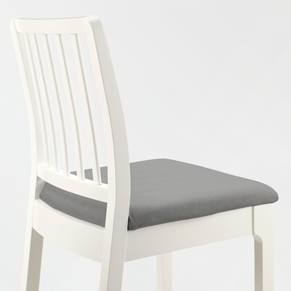 Scaun de bar Ikea Ekedalen Textil / Masiv / White photo 6
