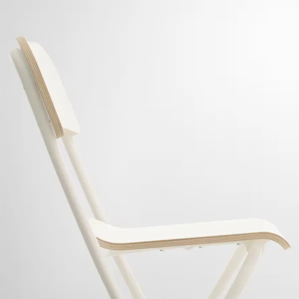 Барный стул Ikea Franklin Шпон / Металл / Белый photo 4