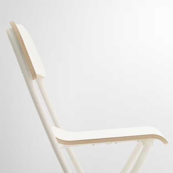 Барный стул Ikea Franklin Шпон / Металл / Белый photo 4