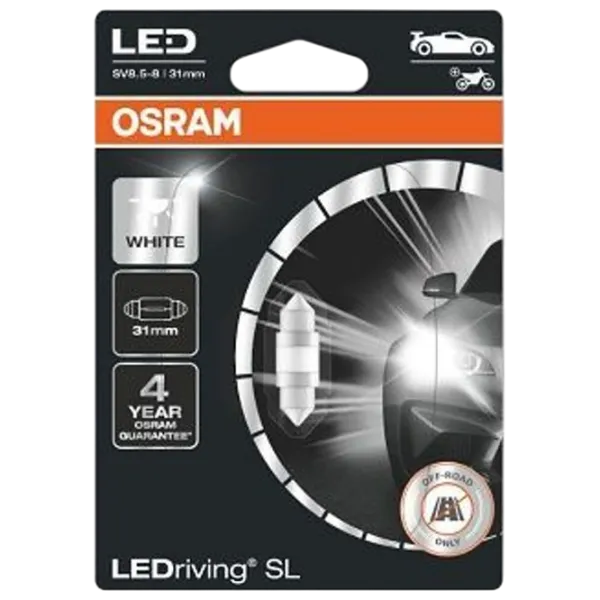 Автомобильная лампа Osram 6438DWP-1BL светодиодная / C5W / SV8.5-8 / 5 Вт /  photo 1 Автомобильная лампа Osram 6438DWP-1BL светодиодная / C5W / SV8.5-8 / 5 Вт /  photo 1