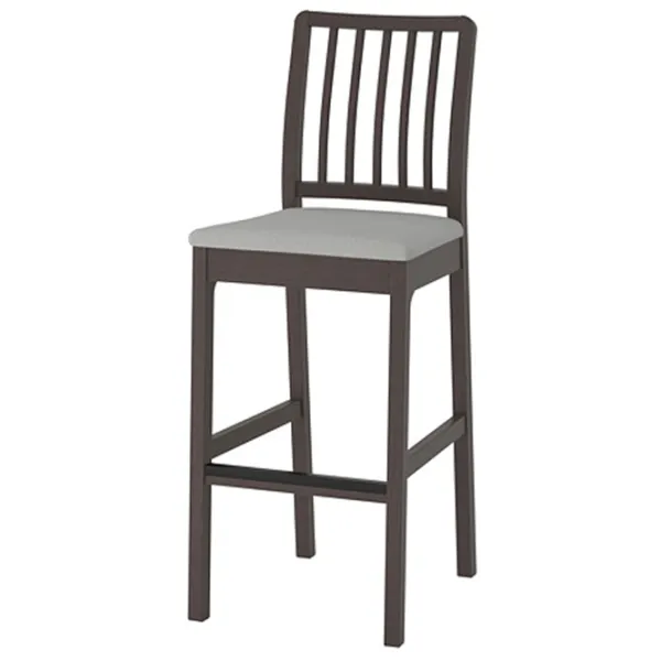 Scaun de bar Ikea Ekedalen Textil / Masiv / Dark Brown photo 1