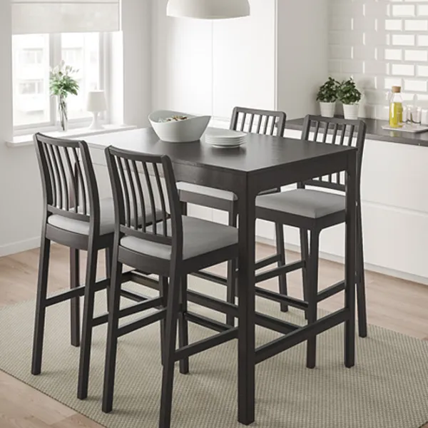 Scaun de bar Ikea Ekedalen Textil / Masiv / Dark Brown photo 3