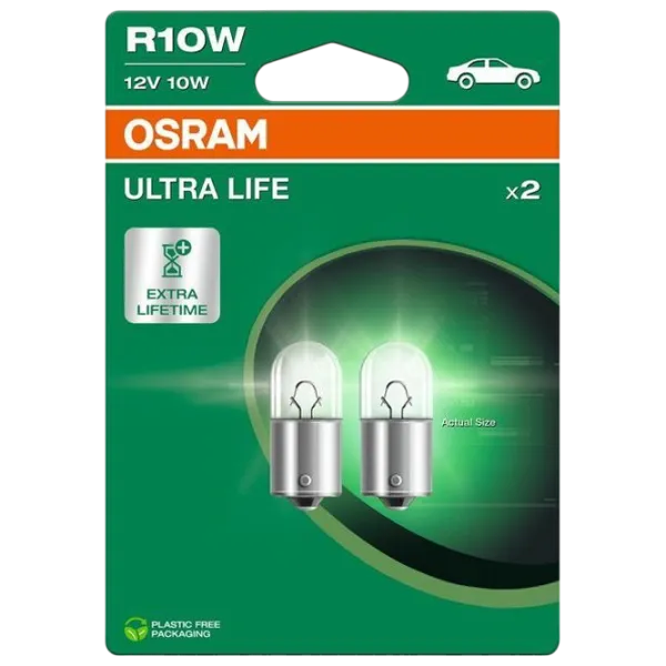Автомобильная лампа Osram 5008ULT-2BL Накал / R10W / BA15s / 10 Вт /  photo 1 Автомобильная лампа Osram 5008ULT-2BL Накал / R10W / BA15s / 10 Вт /  photo 1