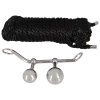 Bile vaginale You2Toys Bondage Plugs with 10m Rope (2bile) Silver photo 4