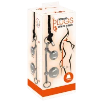 Bile vaginale You2Toys Bondage Plugs with 10m Rope (2bile) Silver photo 5
