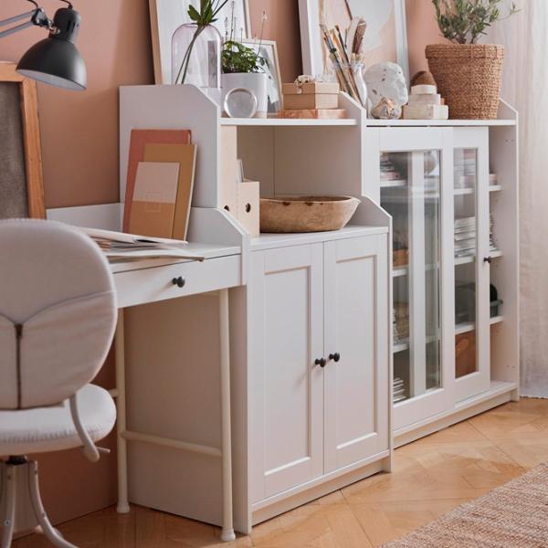 Masă de birou Ikea Hauga PAL/ White photo 2