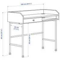 Masă de birou Ikea Hauga PAL/ White photo 6