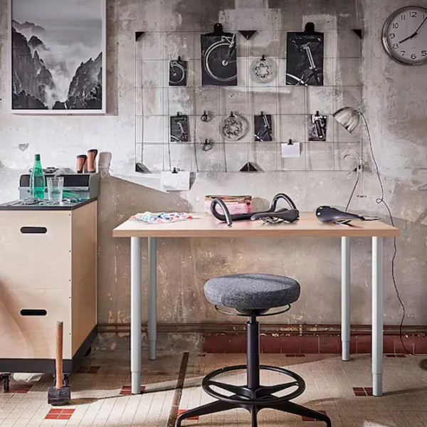 Masă de birou Ikea Linnmon/Olov PAL/ Stejar Sonoma photo 3