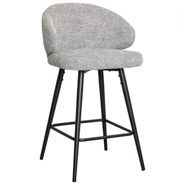 Scaun de bar DecoPrim Aria Textil / Metal / În asortiment photo 1
