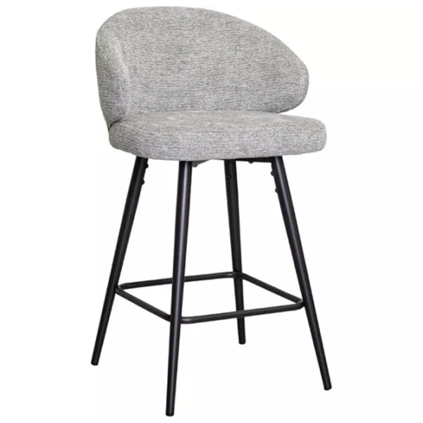 Scaun de bar DecoPrim Aria Textil / Metal / În asortiment photo 1