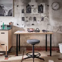 Офисный стол Ikea Linnmon/Olov ДСП/ Дуб Сонома photo 3