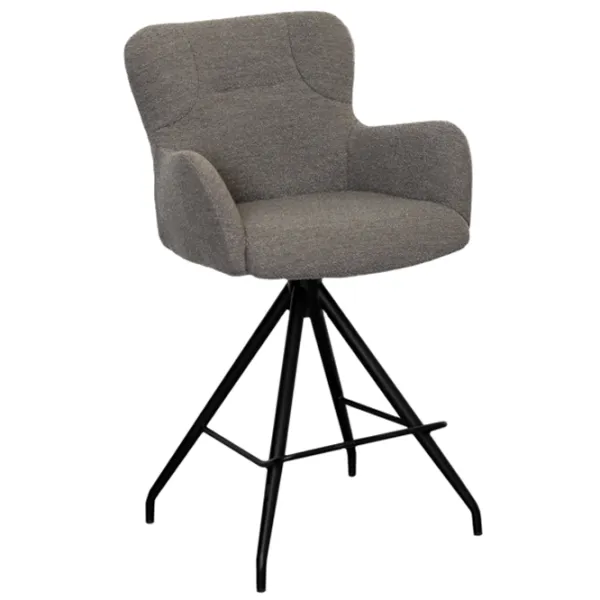 Scaun de bar DecoPrim Bond Alpine  Textil / Placaj / În asortiment photo 1
