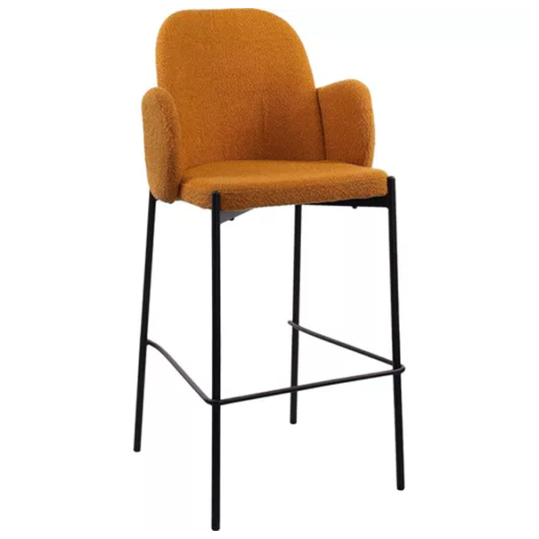 Scaun de bar DecoPrim Cosmo Textil / Placaj / În asortiment photo 1
