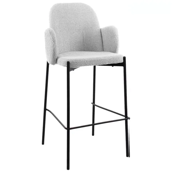 Scaun de bar DecoPrim Cosmo Textil / Placaj / În asortiment photo 2