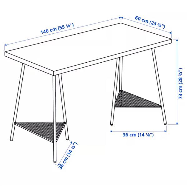 Masă de birou Ikea Malskytt/Tillslag PAL/ Stejar Sonoma photo 5 Masă de birou Ikea Malskytt/Tillslag PAL/ Stejar Sonoma photo 5