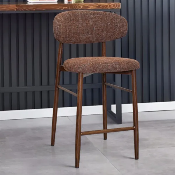 Scaun de bar DecoPrim Meridian  Textil / Metal / În asortiment photo 3