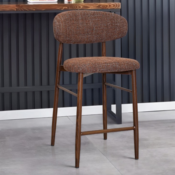Scaun de bar DecoPrim Meridian  Textil / Metal / În asortiment photo 3