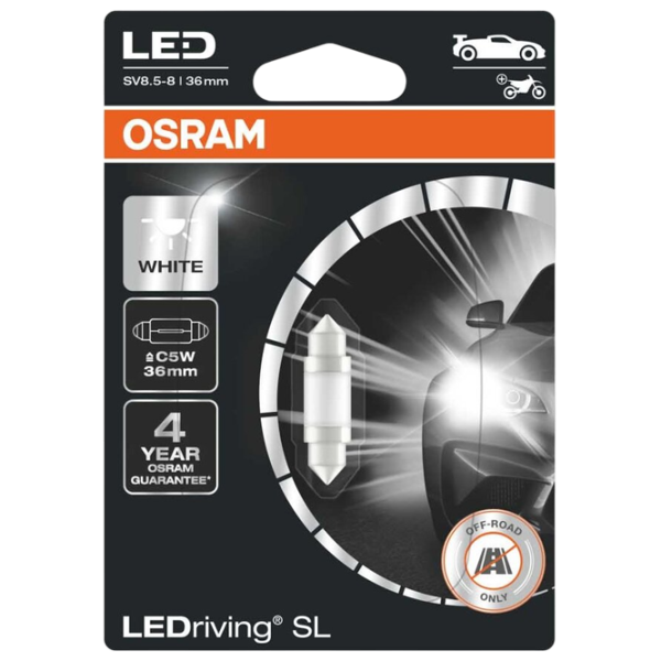 Автомобильная лампа Osram 6418DWP-1BL светодиодная / C5W / SV8.5-8 / 5 Вт /  photo 1 Автомобильная лампа Osram 6418DWP-1BL светодиодная / C5W / SV8.5-8 / 5 Вт /  photo 1