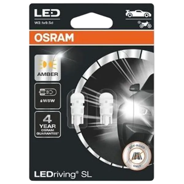 Автомобильная лампа Osram 2827DYP-2BL светодиодная / W5W / W2.1x9.5d / 5 Вт /  photo 1 Автомобильная лампа Osram 2827DYP-2BL светодиодная / W5W / W2.1x9.5d / 5 Вт /  photo 1