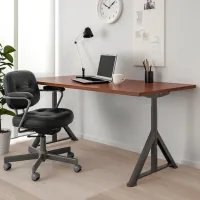 Masă de birou Ikea Idasen PAL/ Brown photo 2