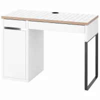 Офисный стол Ikea Micke ДСП/ Белый