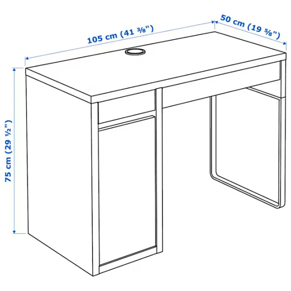 Офисный стол Ikea Micke ДСП/ Белый photo 8 Офисный стол Ikea Micke ДСП/ Белый photo 8