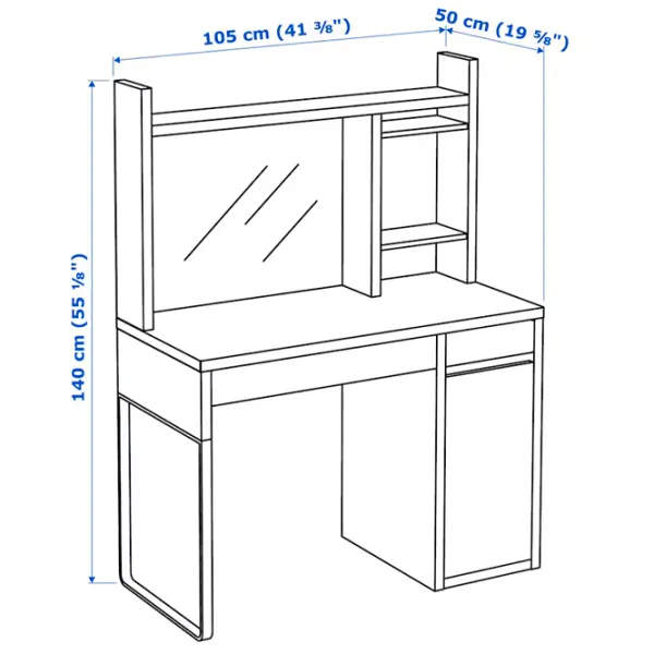 Masă de birou Ikea Micke PAL/ Brown photo 7
