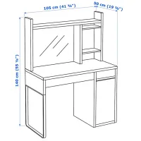 Офисный стол Ikea Micke ДСП/ Коричневый photo 7