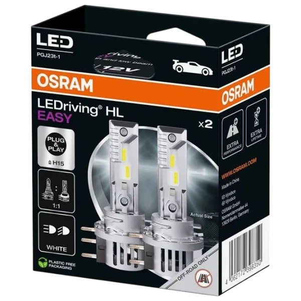Автомобильная лампа Osram 64176DWESY-2HB светодиодная / H15 / PGJ23t-1 / 16.5 Вт /  photo 1 Автомобильная лампа Osram 64176DWESY-2HB светодиодная / H15 / PGJ23t-1 / 16.5 Вт /  photo 1