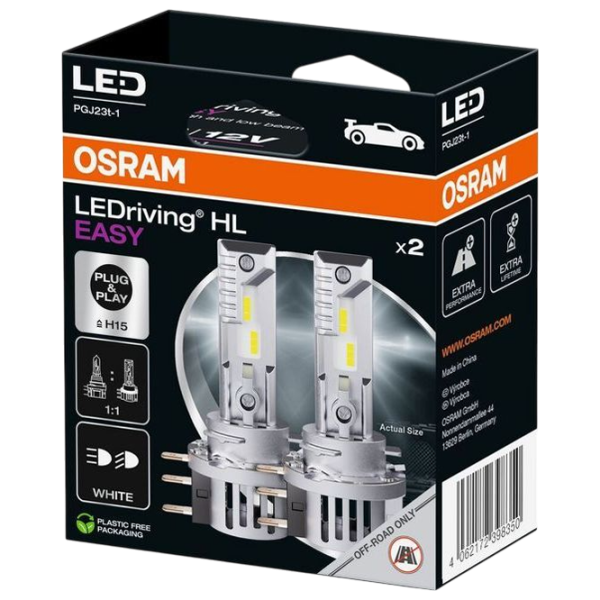 Автомобильная лампа Osram 64176DWESY-2HB светодиодная / H15 / PGJ23t-1 / 16.5 Вт /  photo 1 Автомобильная лампа Osram 64176DWESY-2HB светодиодная / H15 / PGJ23t-1 / 16.5 Вт /  photo 1