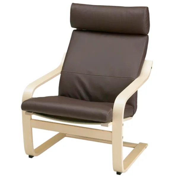 Fotoliu Ikea Poang Beige Dark Brown photo 1