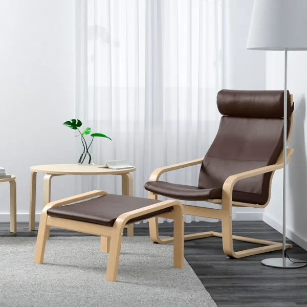 Fotoliu Ikea Poang Beige Dark Brown photo 5