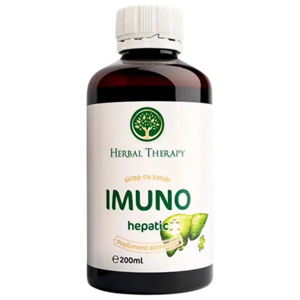 Sirop Herbal Therapy IMUNO Hepatic Volum (litri) - 0.2l photo 1 Sirop Herbal Therapy IMUNO Hepatic Volum (litri) - 0.2l photo 1