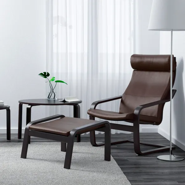 Fotoliu Ikea Poang Black Dark Brown photo 2 Fotoliu Ikea Poang Black Dark Brown photo 2