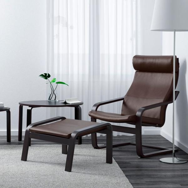 Fotoliu Ikea Poang Black Dark Brown photo 2 Fotoliu Ikea Poang Black Dark Brown photo 2