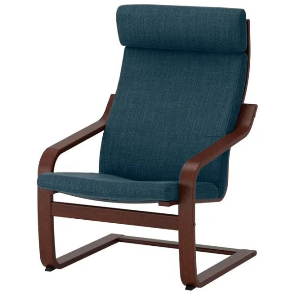 Кресло Ikea Poang Brown Тёмно синий photo 1 Кресло Ikea Poang Brown Тёмно синий photo 1