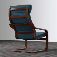 Fotoliu Ikea Poang Brown Dark Blue photo 2