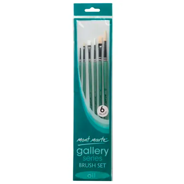 Set de pensule Mont Marte Gallery Turquoise / 6 photo 1 Set de pensule Mont Marte Gallery Turquoise / 6 photo 1