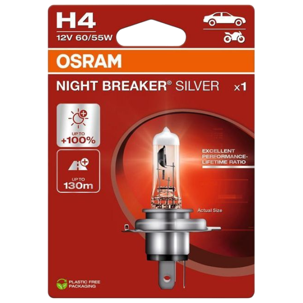 Lampă auto Osram 64193NBS-1BL Halogen / H4 / P43t / 60 - 55 W /  photo 1 Lampă auto Osram 64193NBS-1BL Halogen / H4 / P43t / 60 - 55 W /  photo 1
