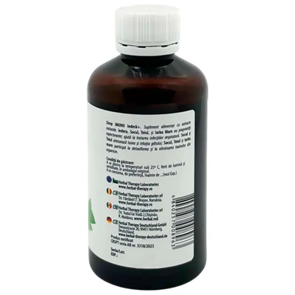 Sirop Herbal Therapy MUNO Iederă + Volum (litri) - 0.2l photo 3 Sirop Herbal Therapy MUNO Iederă + Volum (litri) - 0.2l photo 3