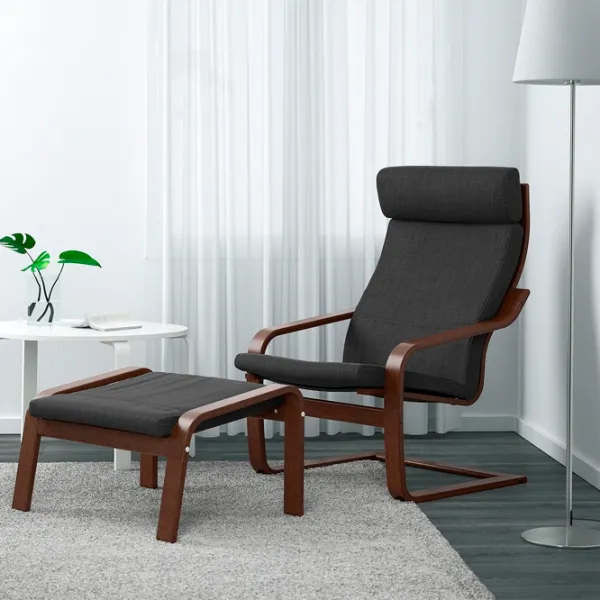 Fotoliu Ikea Poang Brown Antracit photo 3