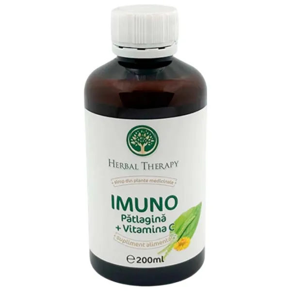 Sirop Herbal Therapy IMUNO Pătlagină + Vitamina C Volum (litri) - 0.2l photo 1 Sirop Herbal Therapy IMUNO Pătlagină + Vitamina C Volum (litri) - 0.2l photo 1