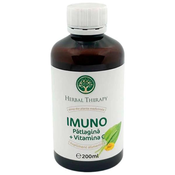 Sirop Herbal Therapy IMUNO Pătlagină + Vitamina C Volum (litri) - 0.2l photo 1 Sirop Herbal Therapy IMUNO Pătlagină + Vitamina C Volum (litri) - 0.2l photo 1