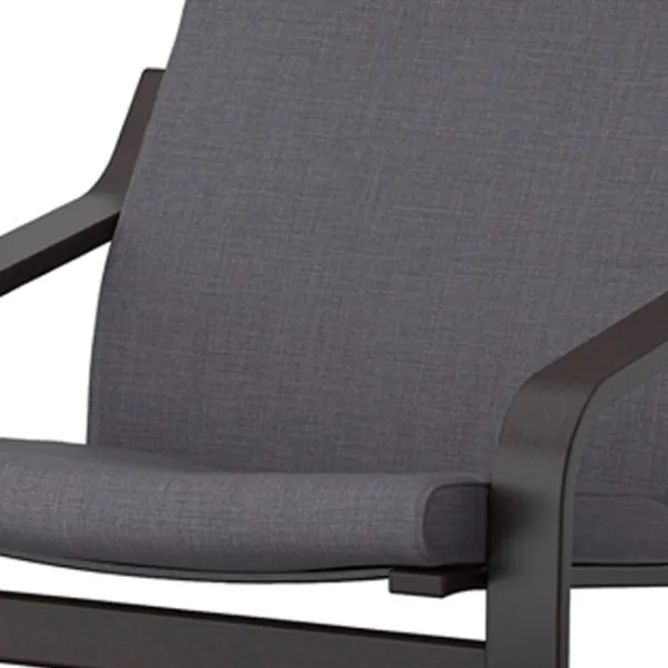 Кресло Ikea Poang Черный Тёмно-серый photo 4 Кресло Ikea Poang Черный Тёмно-серый photo 4