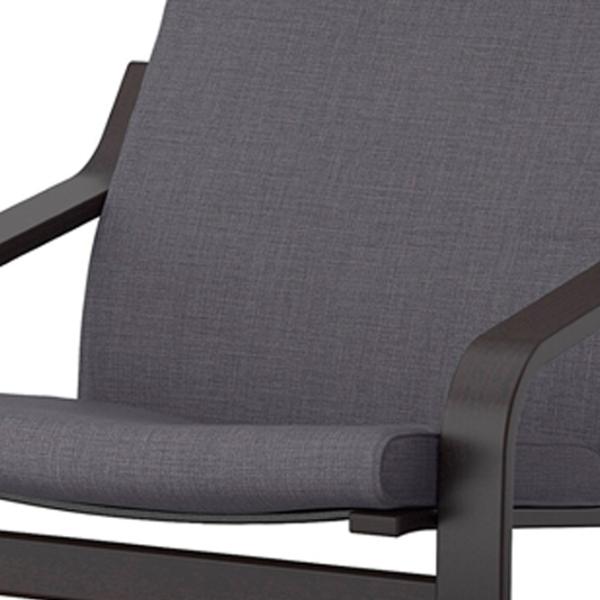 Кресло Ikea Poang Черный Тёмно-серый photo 4 Кресло Ikea Poang Черный Тёмно-серый photo 4