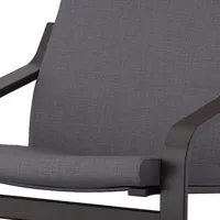 Fotoliu Ikea Poang Black Dark Gray photo 4