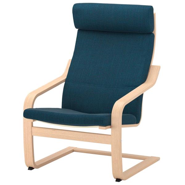 Fotoliu Ikea Poang Beige Dark Blue photo 1 Fotoliu Ikea Poang Beige Dark Blue photo 1