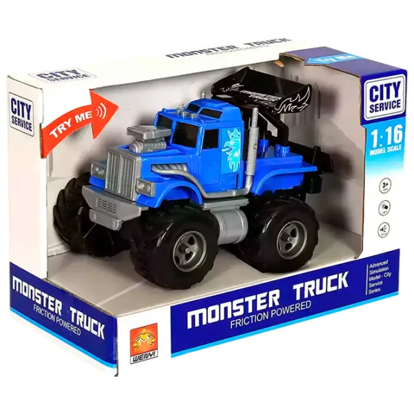 Машинка Wenyi Mini Monster Truck WY700C  / / Серый Синий photo 3