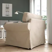 Кресло Ikea Ektorp/Kilanda Beige Бежевый photo 3
